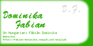 dominika fabian business card